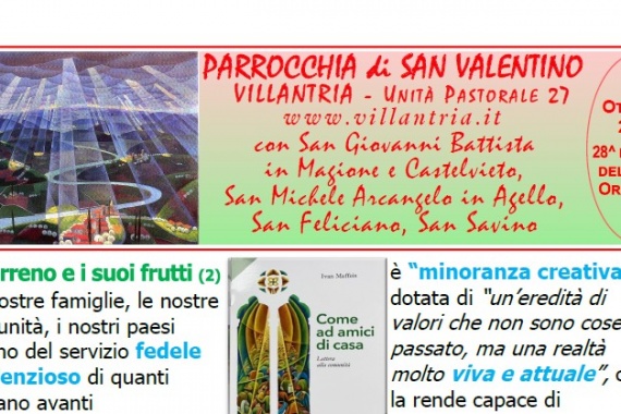 12.10.2025 – 28^ del Tempo Ordinario: Settimanale da consultare e stampare