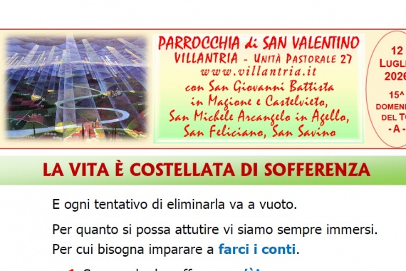 12.07.2026 – 15^ DOMENICA DEL T.O.: Settimanale da consultare e stampare