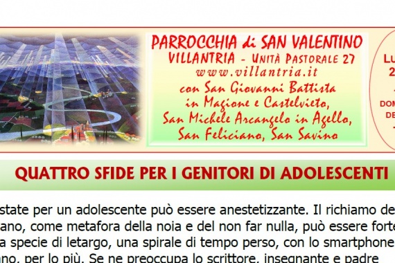 19.07.2026 – 16^ DOMENICA DEL T.O.: Settimanale da consultare e stampare